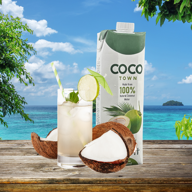 COCOTOWN 100% Natural Coconut Juice 1000 ml 鮮椰子汁 (越南椰子水)