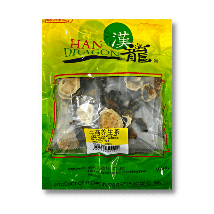 三高養生茶 (14小包) Assorted Herbs for Regulating Blood pressure, Cholesterol and Blood Sugar 75 g (14 pkts) #32036