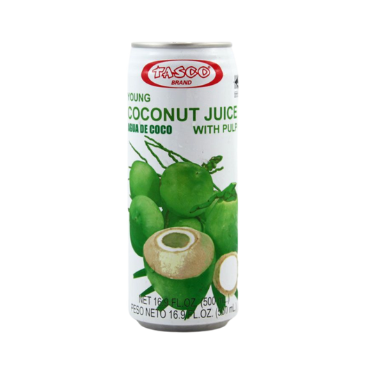 TASCO Young Coconut Juice with Pulp 16.9 oz 粒粒果肉椰青水