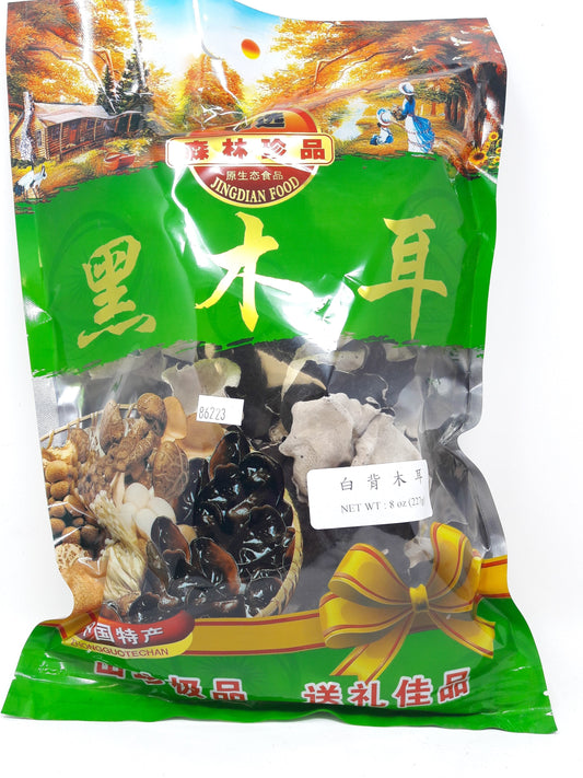 黑木耳/白背木耳  JINGDIAN FOOD Black Fungus 8 oz   #86223-8