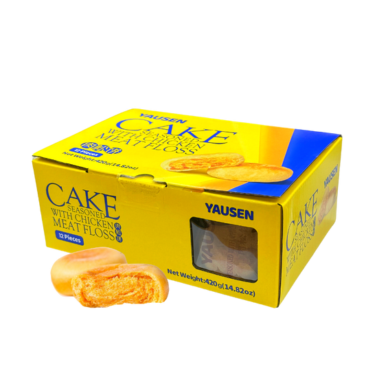 Yausen Brand Cake Seasoned w/Chicken Meat Floss 12 pieces 420 g  肉鬆餅 (Yausen牌)