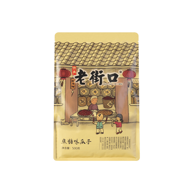 老街口 - 焦糖味瓜子 LJK Sunflower Seeds Caramel Flavor (In Shell)  #5148
