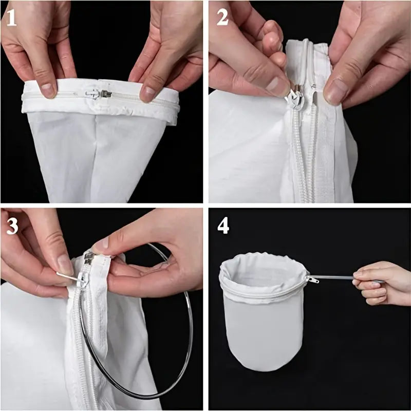 Filter Cloth Bag w/zipper (1 pc) 高密度拉鏈濾袋 單個 (港式奶茶適用)