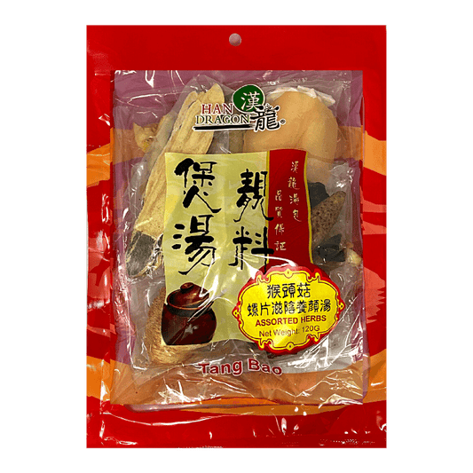 煲湯靚料 - 猴頭菇螺片滋陰養顏湯 Assorted Herbs w/Monkey Head Mushroom & Sliced Whelk for Body Nourishing & Skin Rejuvenating Soup 120 g  #32019B