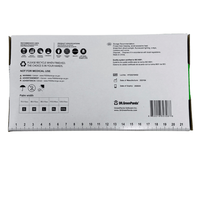 即棄膠手套 - 透明 (L碼) 100隻  Dr. Green Panda Vinyl Disposable Gloves 100pcs (Latex & Powder Free) Size L (Clear) #3626